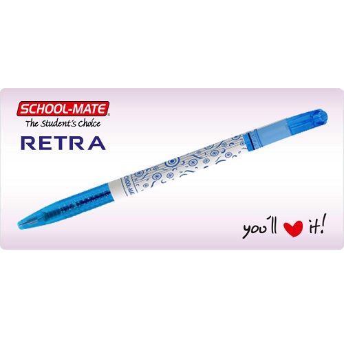 ADD Gel Retra Ball Pen Blue (Pack of 5) ADD Gel Retra Ball Pen Blue (Pack of 5)