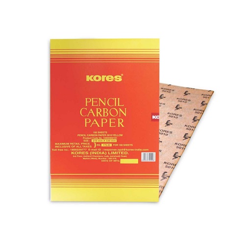 Kores Pencil Carbon Paper 5010 White 100 Sheets Kores Pencil Carbon Paper 5010 White 100 Sheets