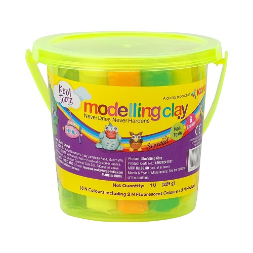Kores Kool Clay 200 gms Bucket 3 Mould Kores Kool Clay 200 gms Bucket 3 Mould
