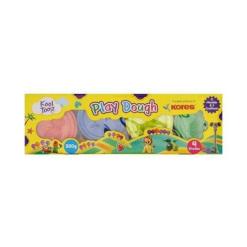 Kores Play Dough 200 gms 4 Shades Kores Play Dough 200 gms 4 Shades