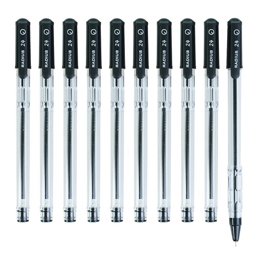 Radius 24 Ball Pen Pack of 10 Black Radius 24 Ball Pen Pack of 10 Black