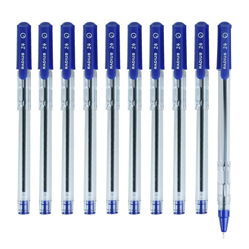 Radius 24 Ball Pen Pack of 10 Blue Radius 24 Ball Pen Pack of 10 Blue