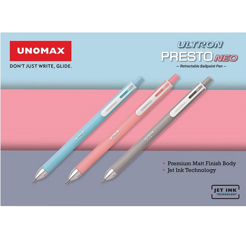 Unomax Ultron Presto Neo Ballpoint Pen Blue Unomax Ultron Presto Neo Ballpoint Pen Blue