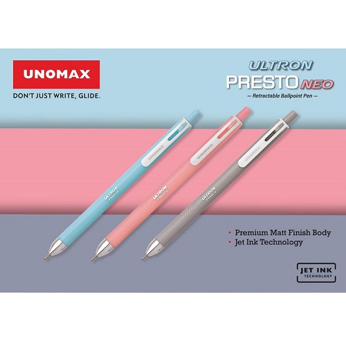 Unomax Ultron Presto Neo Ballpoint Pen Black Unomax Ultron Presto Neo Ballpoint Pen Black